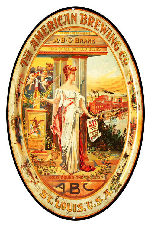 American Brewing Co. Bar Vintage Style Metal Sign 9 × 14