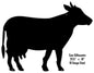 Cow Silhouette 18×23.5