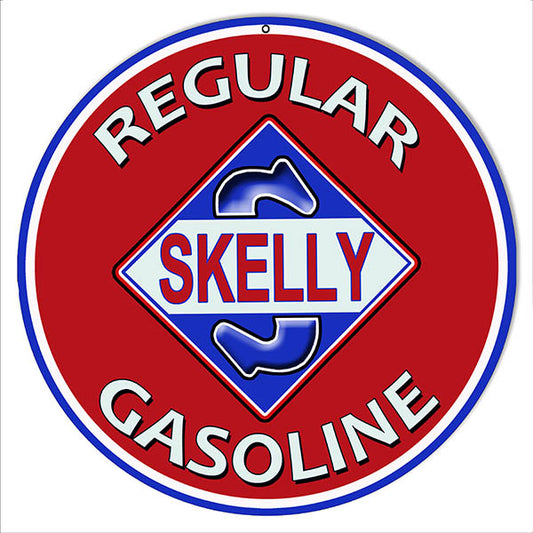 Regular Skelly Gasoline Motor Oil 14 x 14