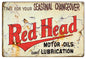 Red Head Seasonal Change Motor Oil 12×18