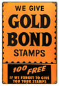 Gold Bond Stamps 100 Free Money 12×18