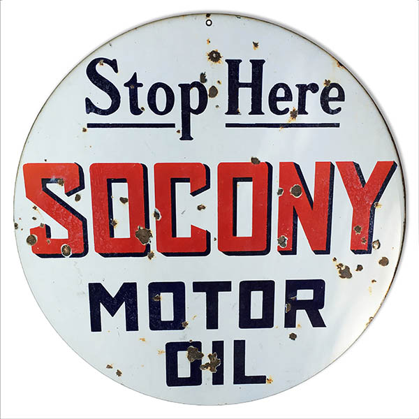 Socony Motor Oil 14 x 14