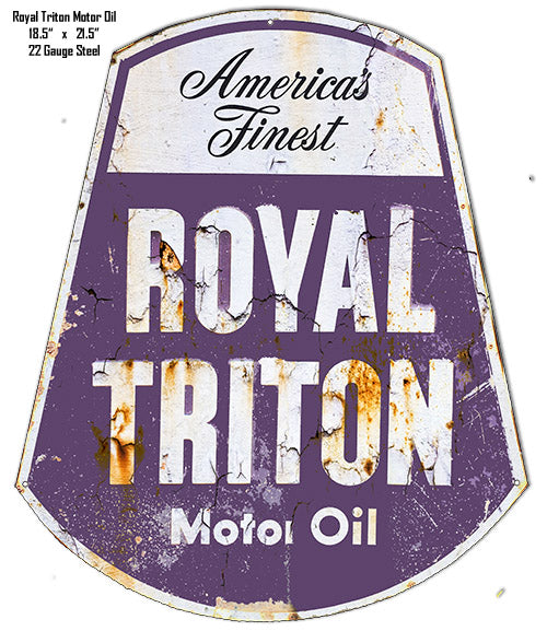 Royal Triton Motor Oil 18.5×21.5