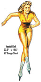 Veedol Pin Up Girl Motor Oil 11.5×23.5