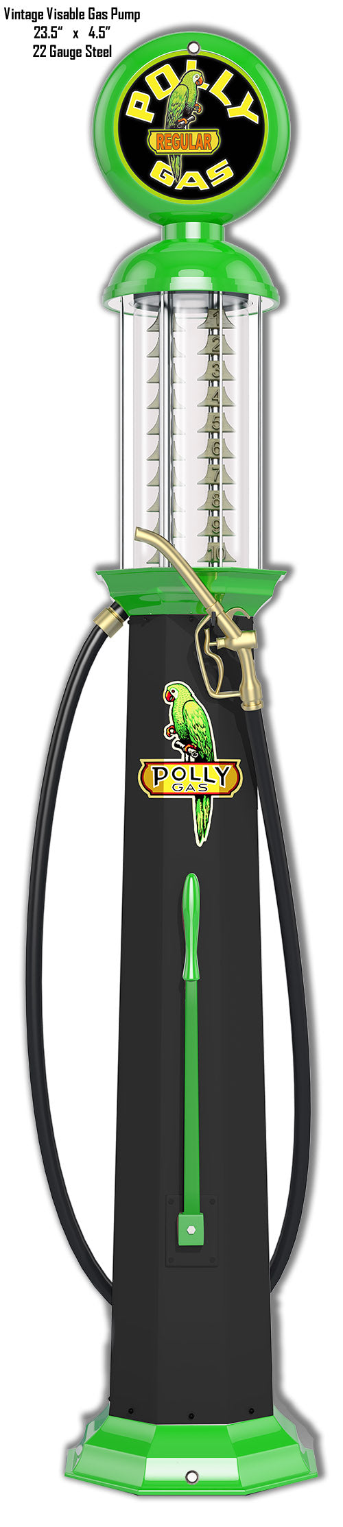 Polly Gas Station Pump Vintage Style Metal Sign 4 × 23