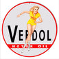 Veedol Motor Oil Pin Up Girl 14×14