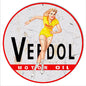 Veedol Pin Up Girl Motor Oil 14x14