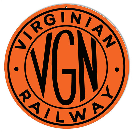 VGN Railway Railroad Vintage Style Metal Sign 14 x 14