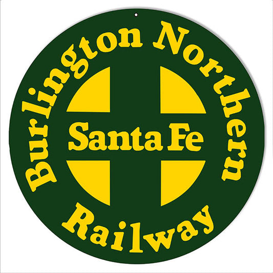 Santa Fe Railway Herald Vintage Style Metal Sign 14 × 14