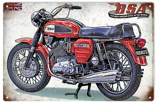 BSA Rocket 3 Motorcycle 12x18