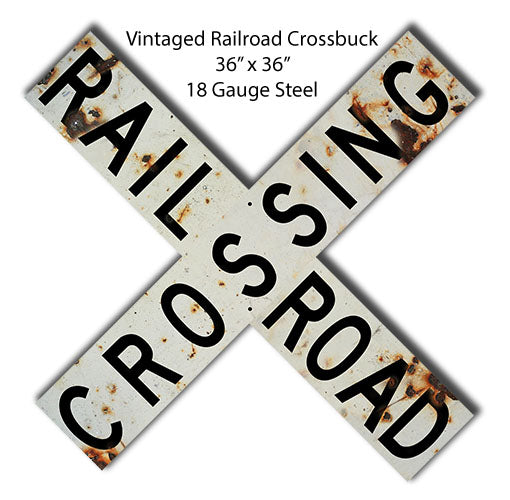Railroad Cross buck 36×36