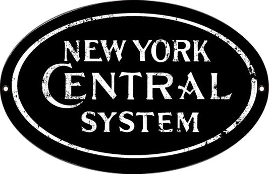 New York Central Railroad Vintage Style Metal Sign 9 × 14
