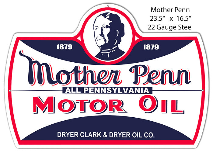 Mother Penn Motor Oil 16.5×23.5