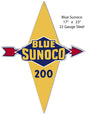 Blue Sunoco 17×23