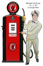 Premium Mohawk Gas Pump 19×30