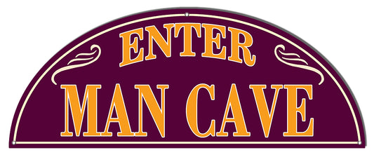 Enter Vintage Style Metal Sign 7 × 18