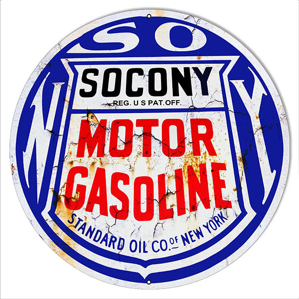Gasoline Socony Motor Oil 14×14