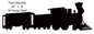 Silhouette Train Wall Key Holder 8×24
