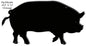 Pig Silhouette 12×23.5