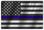 US State Blue Police Flag 12×18