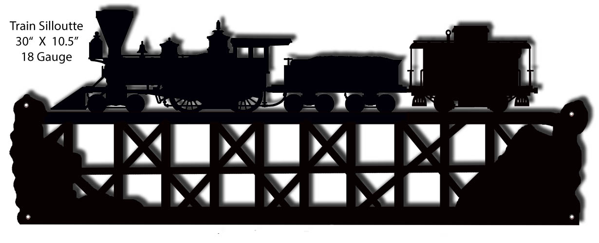 Train Silhouette 10.5×30