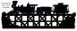 Train Silhouette 10.5×30