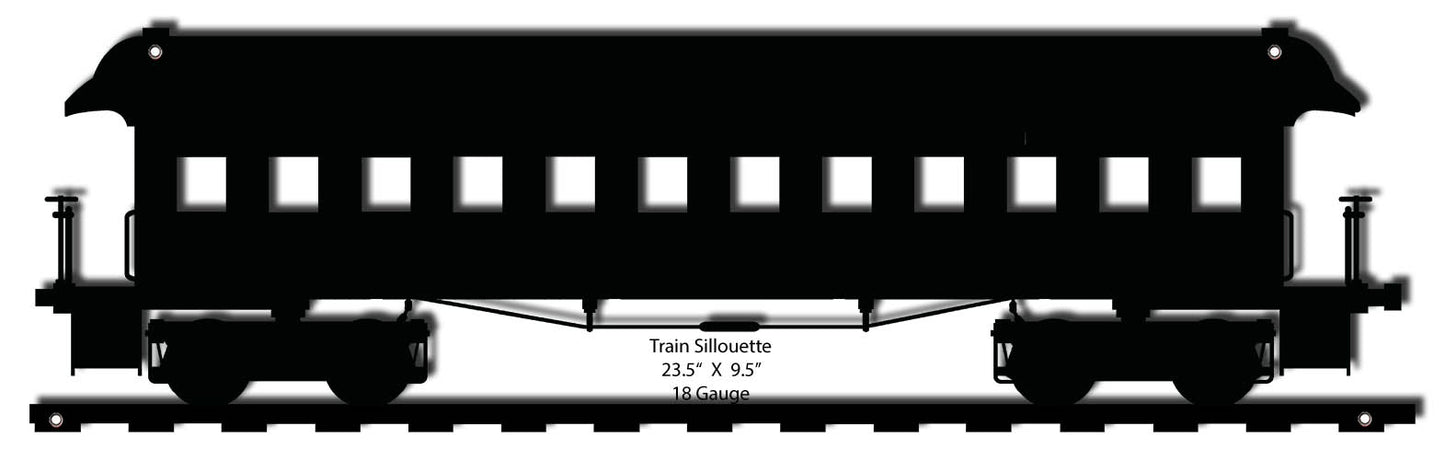 Silhouette Train 6.5×23.5
