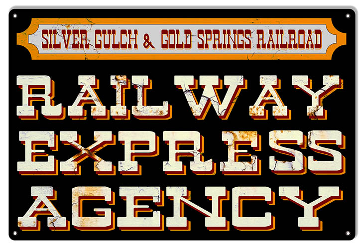 Railway Express Agency Railroad 12×18