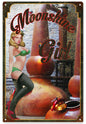 Moonshine Girl Pin Up 12x18