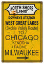 North Shore Line West Railroad 12×18