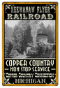 Keewanaw Flyer Railways Railroad 12″x18″