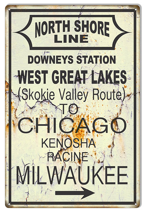 North Shore Line Railroad 12×18