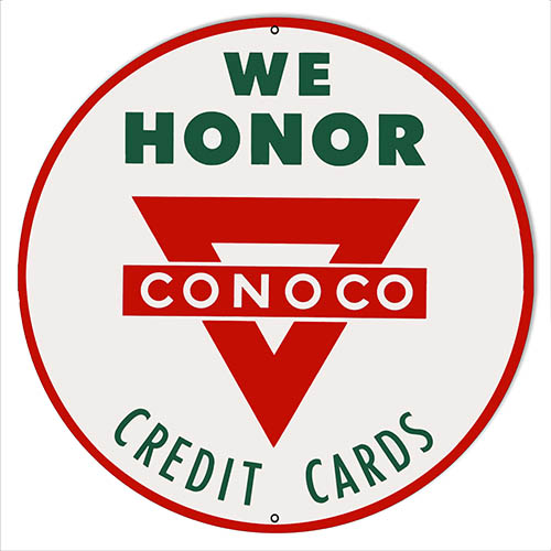 Conoco Credit Cards Moto Oil 14×14