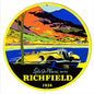 Lets Go Places Richfield 1934 14×14