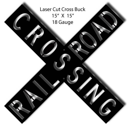 Crossbuck Black 15×15