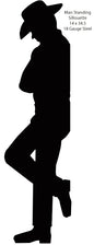Male Standing Silhouette 13×36