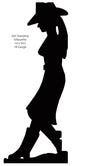 Cowgirl Standing Silhouette 14×34.5