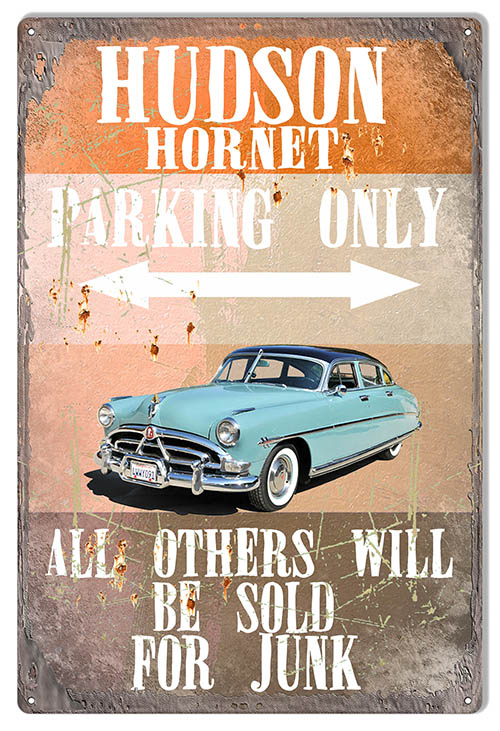 Hudson Hornet Parking 12×18