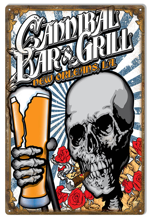 Cannibal Bar And Grill 12×18