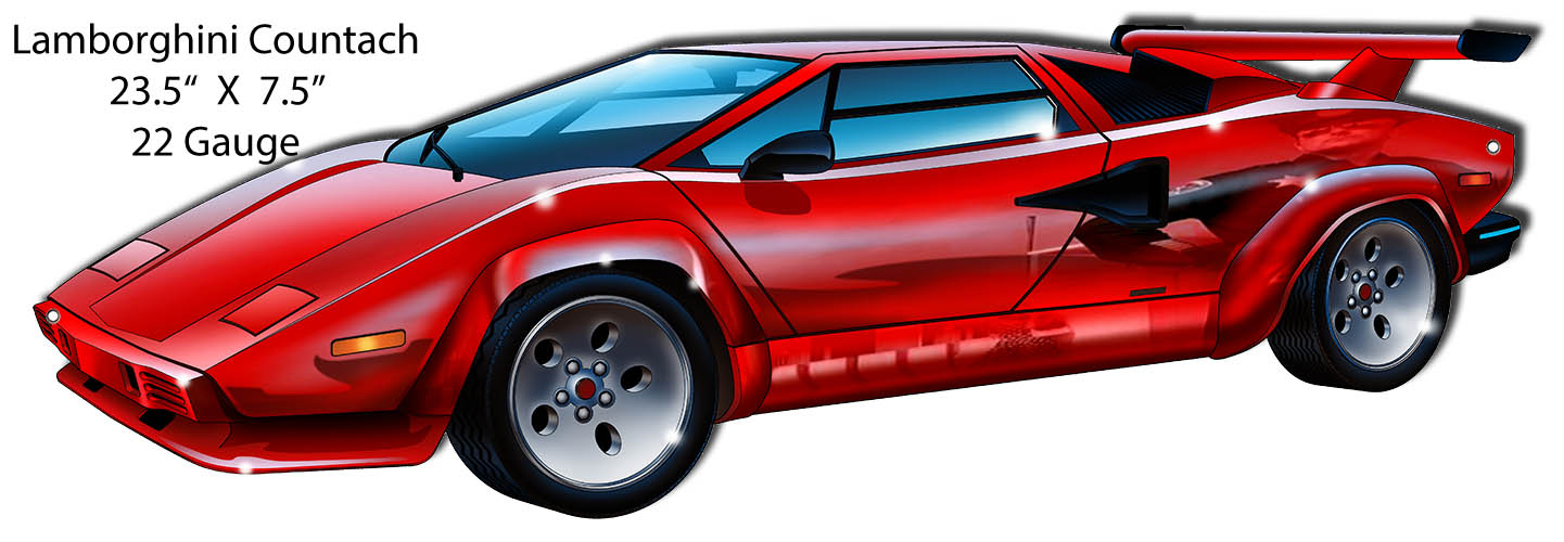 Lamborghini Countach 7.5×23.5