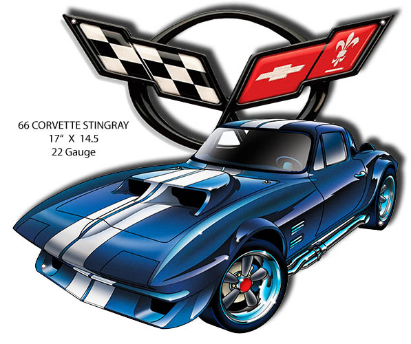 66 Corvette Stingray 14.5×17