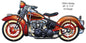 Motorcycle 1950s Era Chopper 11.5×24