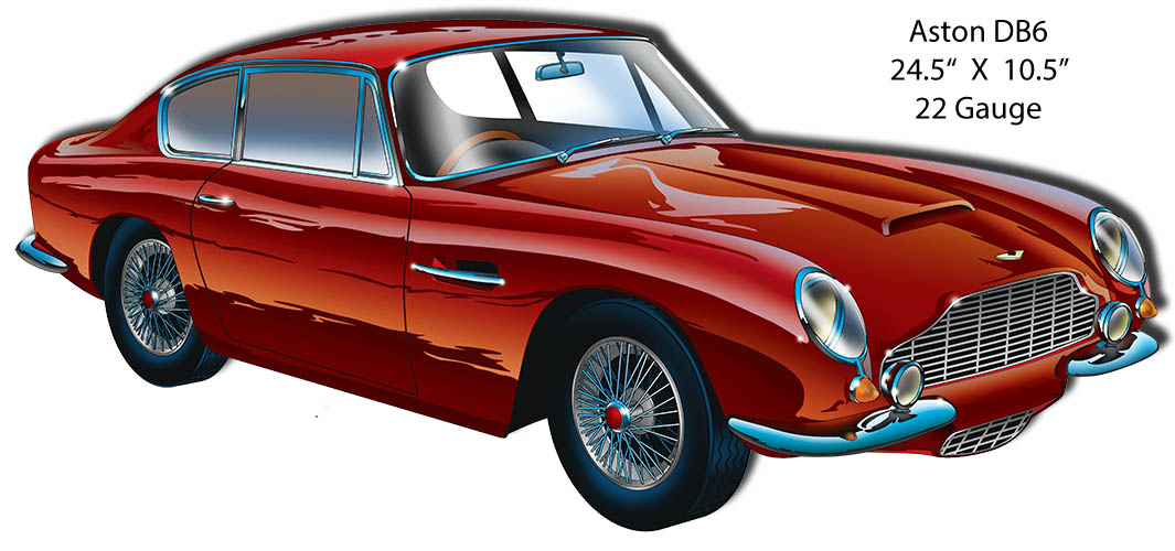 Aston DB6 10.5×24.5