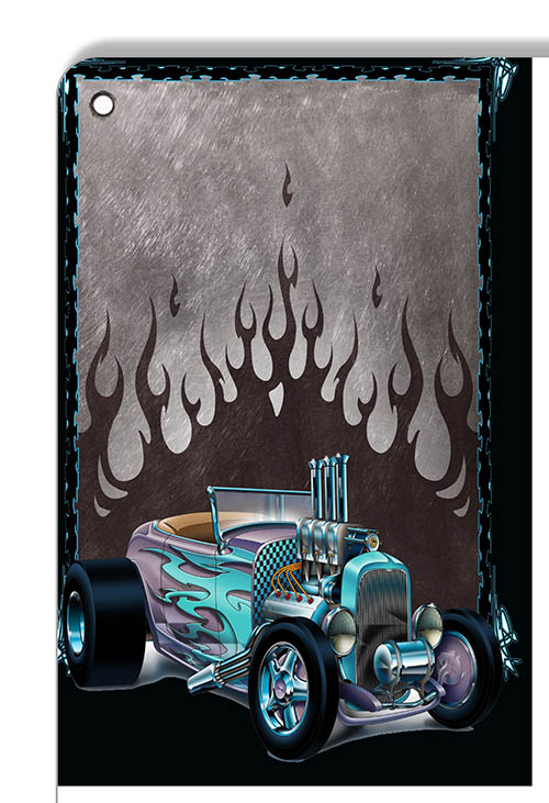 Hot Rod Flames 12×18
