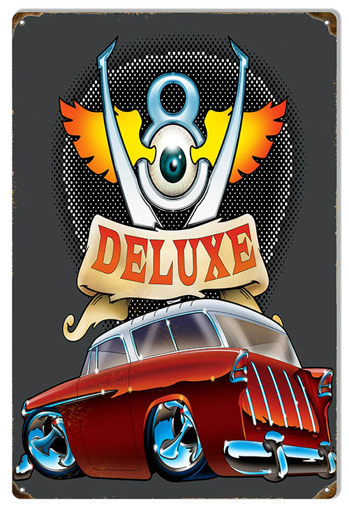 Deluxe Hot Rod 12×18