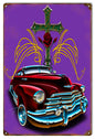 Red Rose Cross Hot Rod 12×18