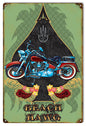 Motorcycle Beach Hawg 12×18