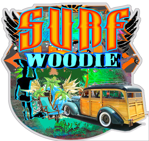 Woodie Hot Rod Surf Woodie 14x14