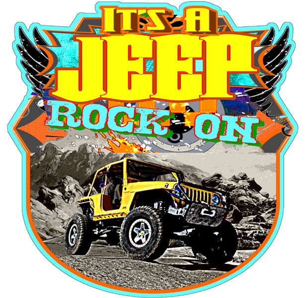 Jeep Rock On 14″x14″