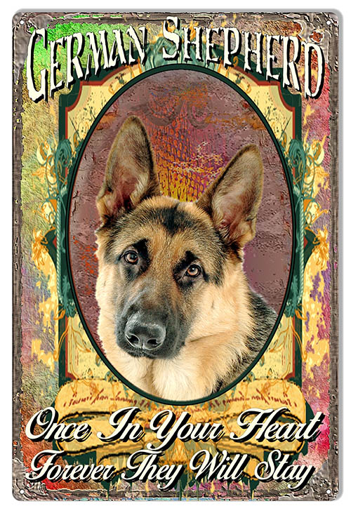 German Shepherd Forever In You He Animal 12×18